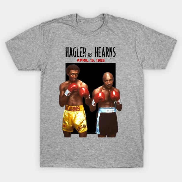 HOT!! Hagler vs Hearns Boxing 1985 T-Shirt by Don'tawayArt